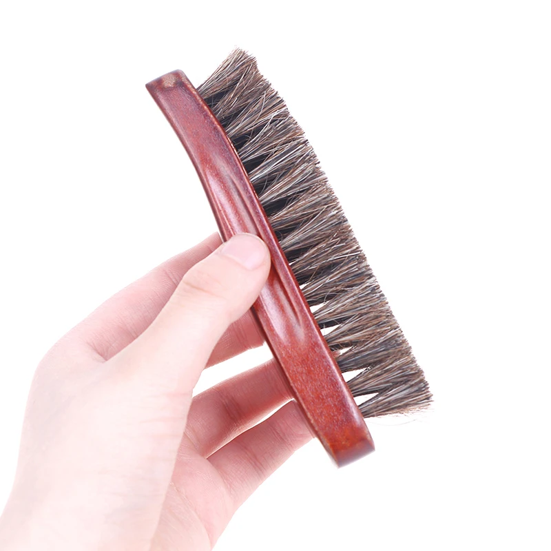 

Best seller good quality Care Clean Shine Polish Brush Natural wood Bristle Horse Hair Shoe Boot Brush