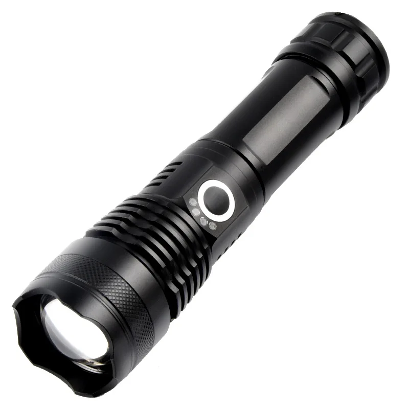 

Rechargeable LED High Lumens Ultra Bright Zoomable Adjustable Focus Tactical Flashlights for Emergency Camping Hiking Searching