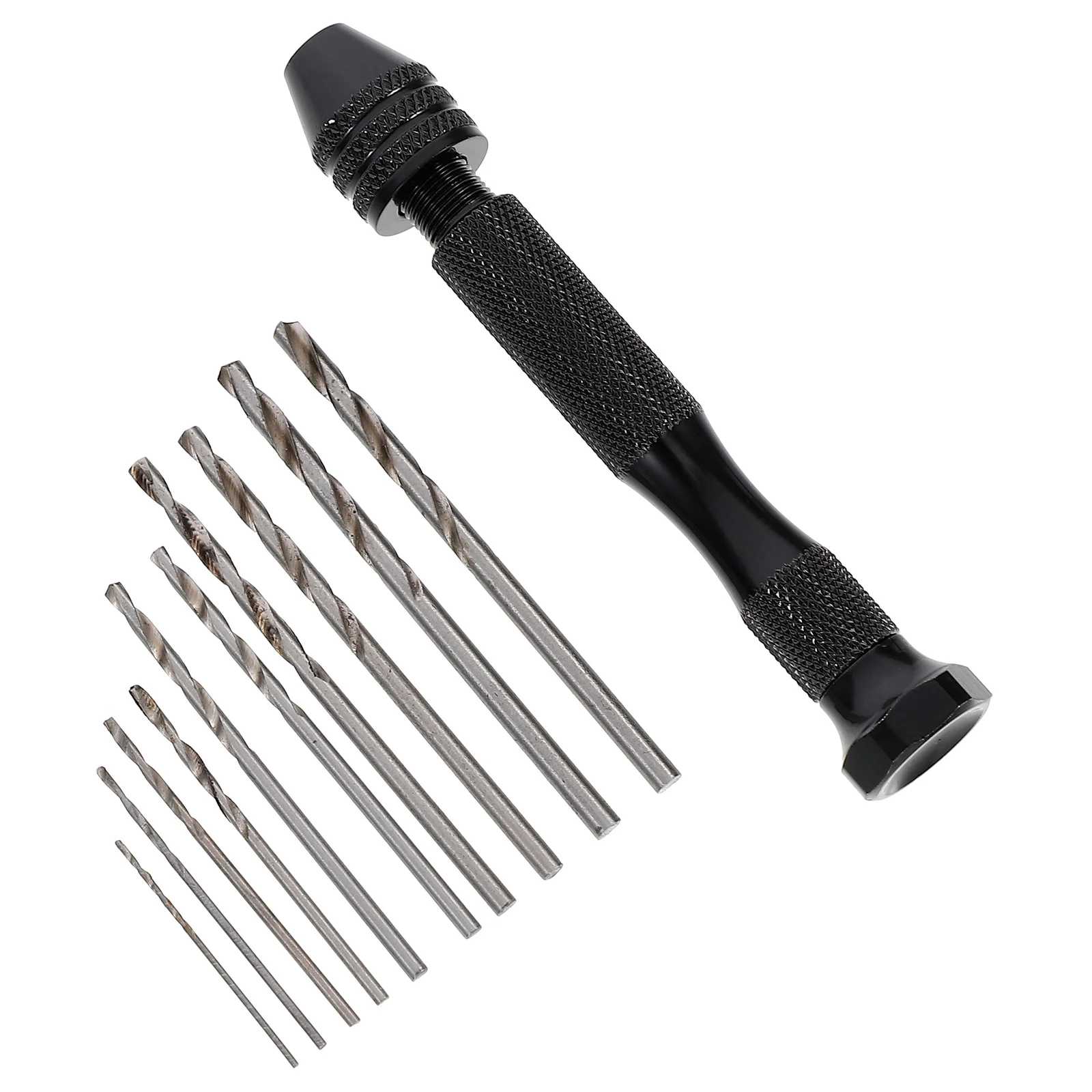 

Wenwan Mini Hand Drill Manual Work DIY Tool Pin Vise Bits Kit Rotary Tools Vice