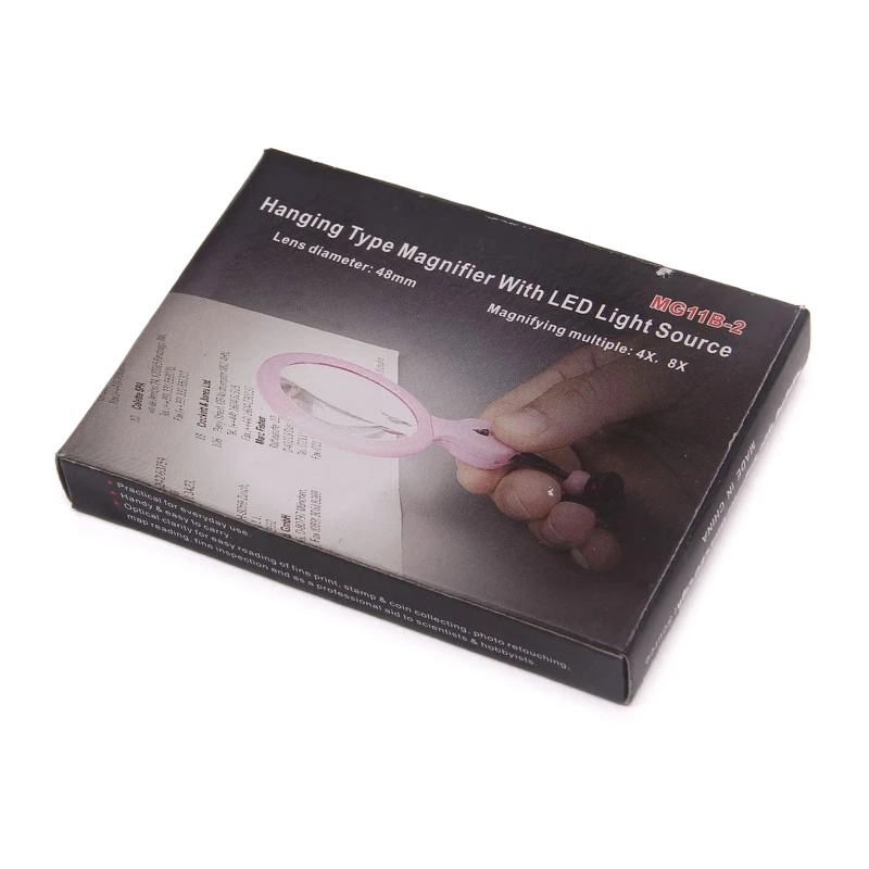 

LED Magnifying Glass Reading Magnifier with LED Light Portable Loupe- for Reading Crafts Inspection Needlework Hobbies