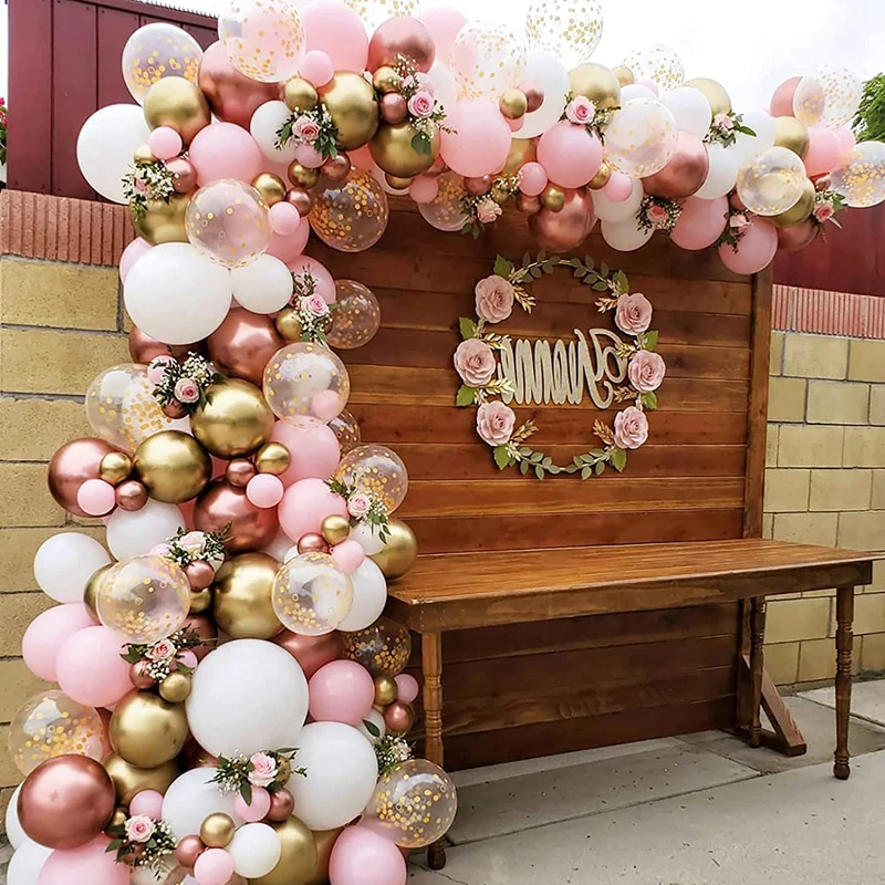 

147 шт., разноцветные розовые воздушные шары