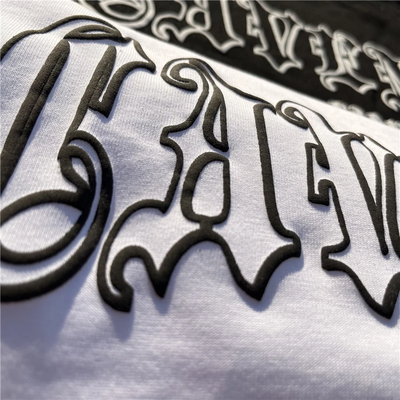 Полумесяц Светоотражающая пышная печать Cavempt футболка для мужчин женщин 1:1