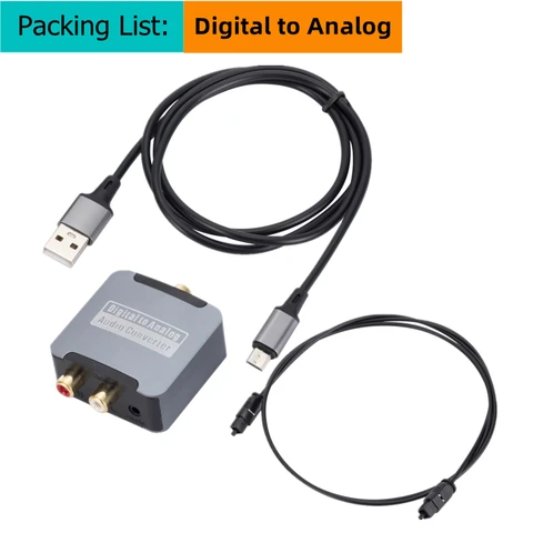 Цифро-аналоговый Стандартный Bluetooth оптический коаксиальный Toslink сигнал в аналоговый RCA L/R аудио декодер SPDIF DAC