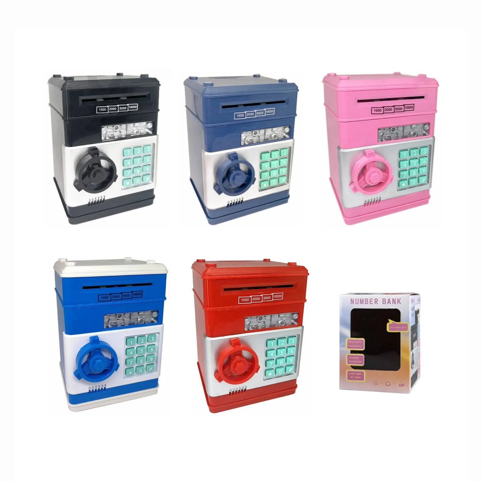 Электронная Копилка сейф копилка для детей Цифровые монеты наличные деньги