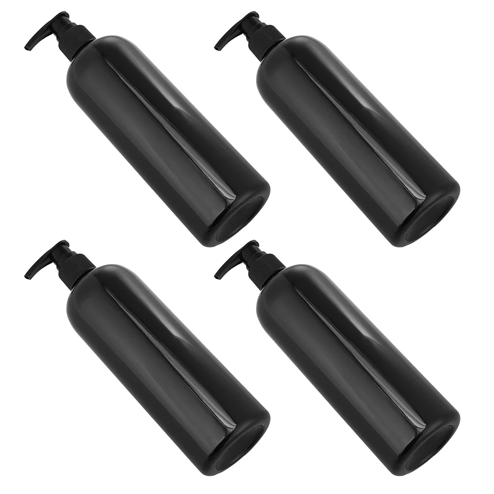 

4 Pcs Pump Bottle Dispensing Press Liquids Plastic Soap Dispenser Press-type Shampoo Holder Travel Container Lotion Shower Gels