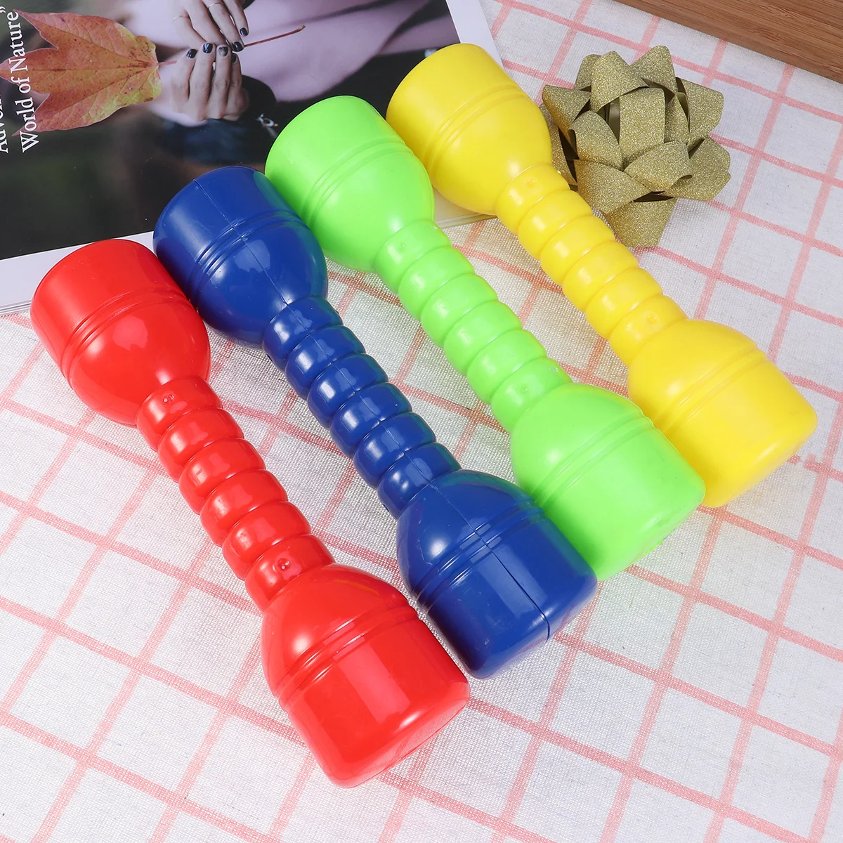

Kids Dumbbells Toy Sports Children Barbells Kindergarten Play Set Pretend Dumbbell Exercising Exercise Tools Workout Mini