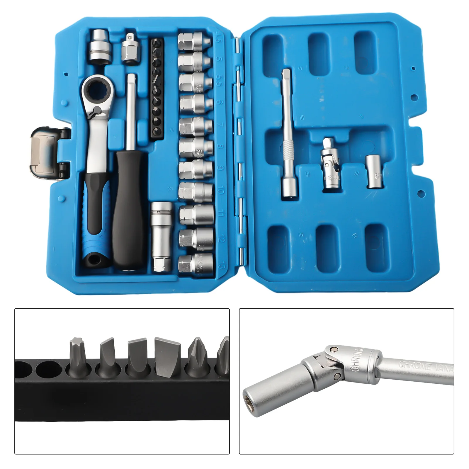 Withstand High Torque Car Auto Repair Tool Chrome-vanadium Steel Screwdriver Wrench Kit For Home Repairs