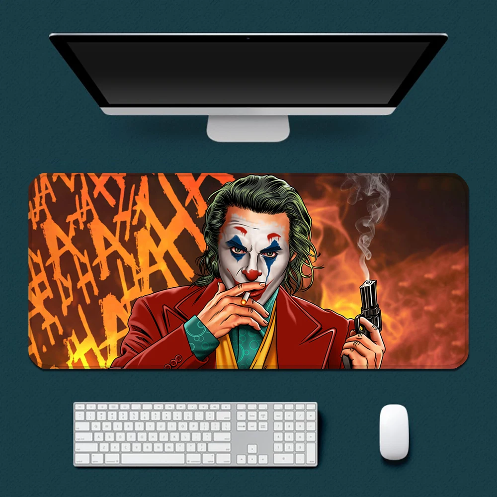 

DC Clown Joker Mousepad HD Printing Computer Gamers Locking Edge Non-slip Mouse Pad XXL90x40cm Keyboard PC Desk Pad
