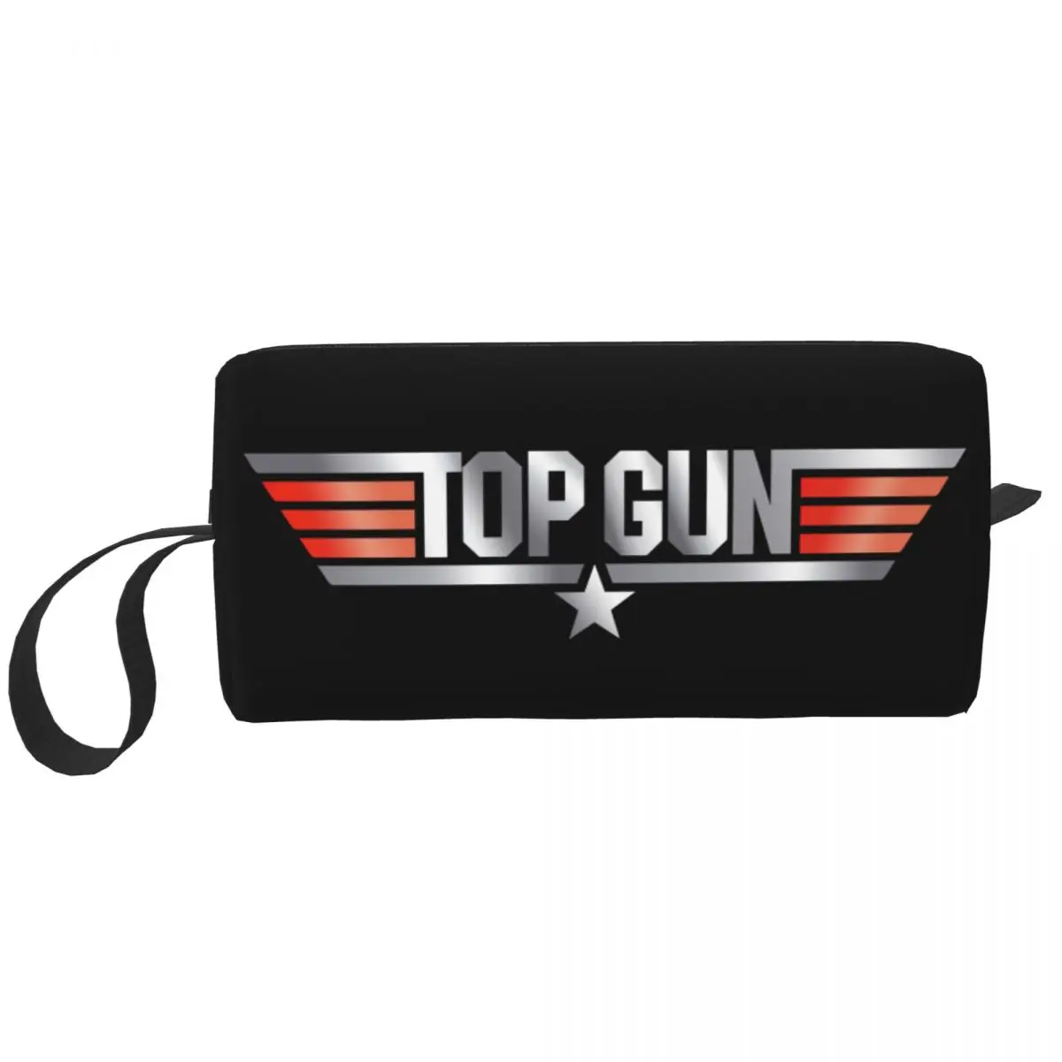 

Travel Tom Cruise Maverick Film Top Gun Toiletry Bag Cute Cosmetic Makeup Organizer for Women Beauty Storage Dopp Kit Box