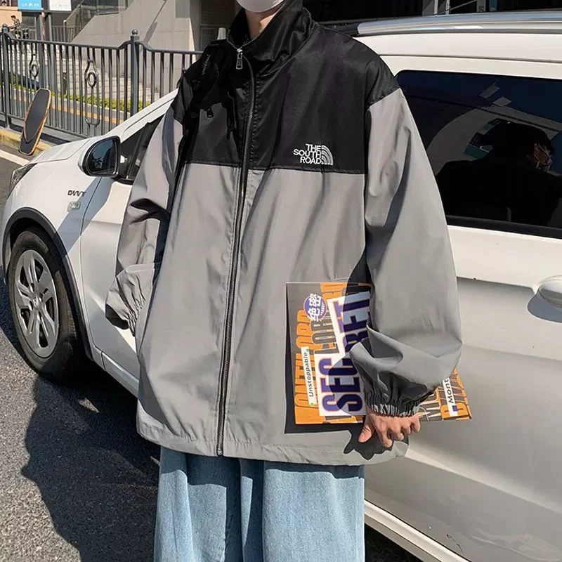 

NEW 2023 Spring Autumn Lovers Jacket For Men Women Hong Kong Style Versatile Varsity Jacket Hip Hop Casual Streetwear Cool Warp