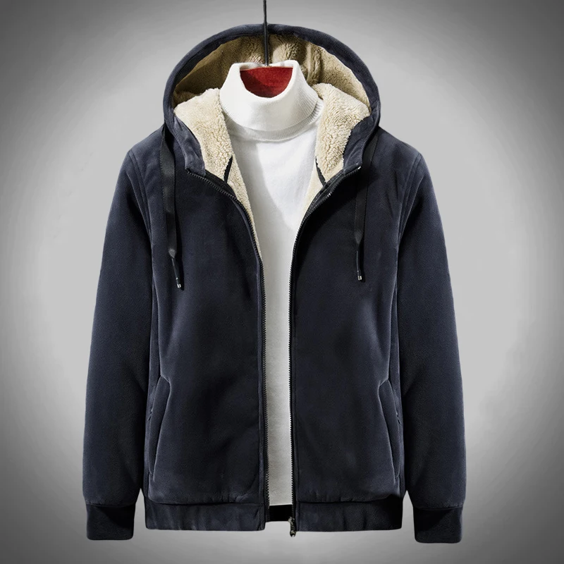 Tactical Warm Winter Hooded Jacket Men Thick Fleece Army Bomber Outdoor Coats Male Techwear Windproof Outerwear Thermal Parka