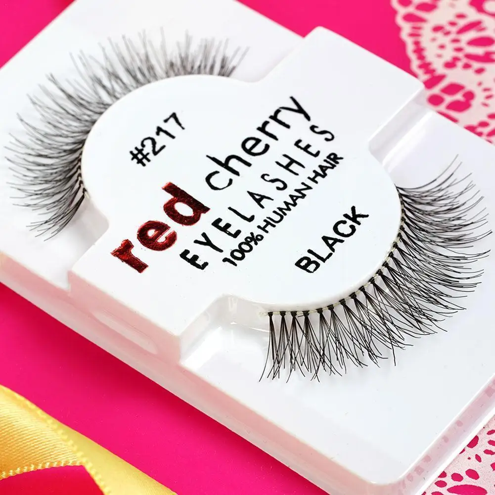 

1pairs Natural false eyelashes with thick false eyelash wear easy false soft makeup 3D Reusable extensions to and eyelashes Y6L1