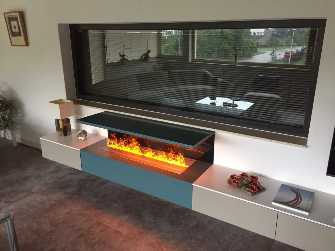 Inno-Fire 30 inch room fire safty water   Vapor Steam Electric Wall Fireplace