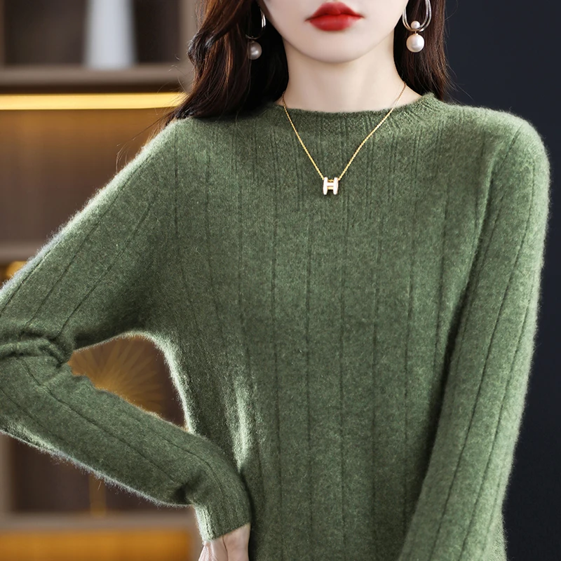 High End 100 Sweater Women's First-line Ready To Wear 2022 Autumn And Winter New Hollow Long Sleeved Sweater Free Of Freight