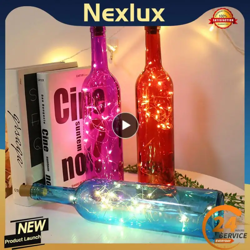 

1~10PCS Creative Cork Wine Bottle Light LED String Lights Decoration Light For Parties Squares Gardens Interior Decoration