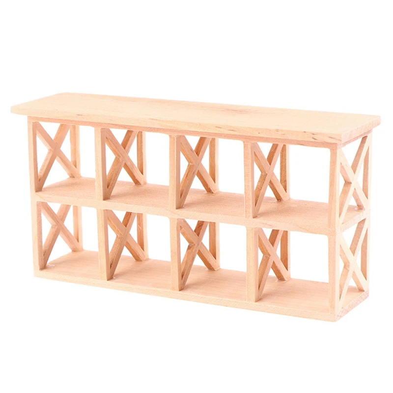 

1:12 Dollhouse Miniature Storage Side Cabinet Animal Micro-Landscape Ornaments Display Rack Model Furniture Decor
