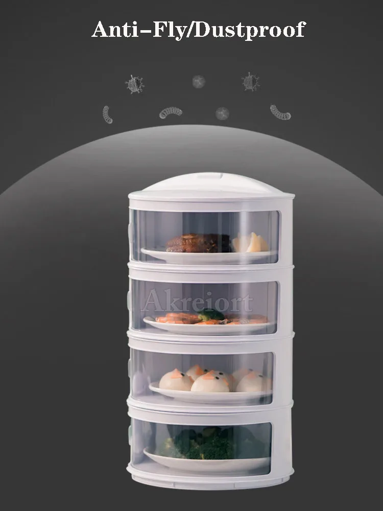 

Heat Preservation Dish Rack Storage Transparent Plastic Food Cover Dish Shelf For Heat Preservation And Dustproof
