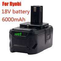 replace ryobi one18v wireless power tool bpl1820 p108 p109 p106 rb18l50 rb18l40 lithium ion battery 6000mah