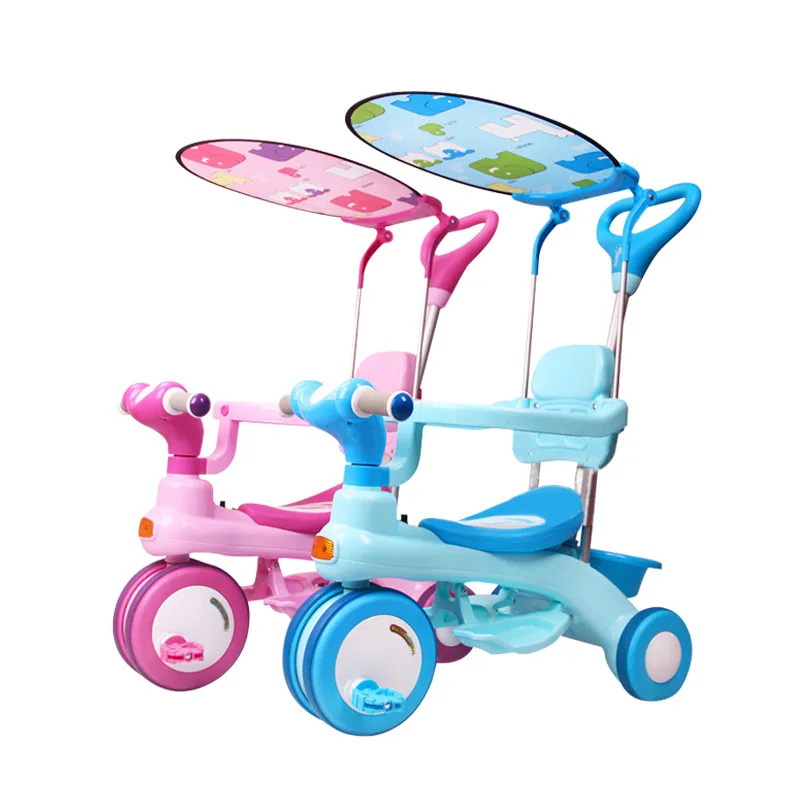 All-in-one Children's Pedal Tricycle Boy and Girl Baby Stroller with Umbrella Tricycle Bicycle  Baby Stroller 3 In 1