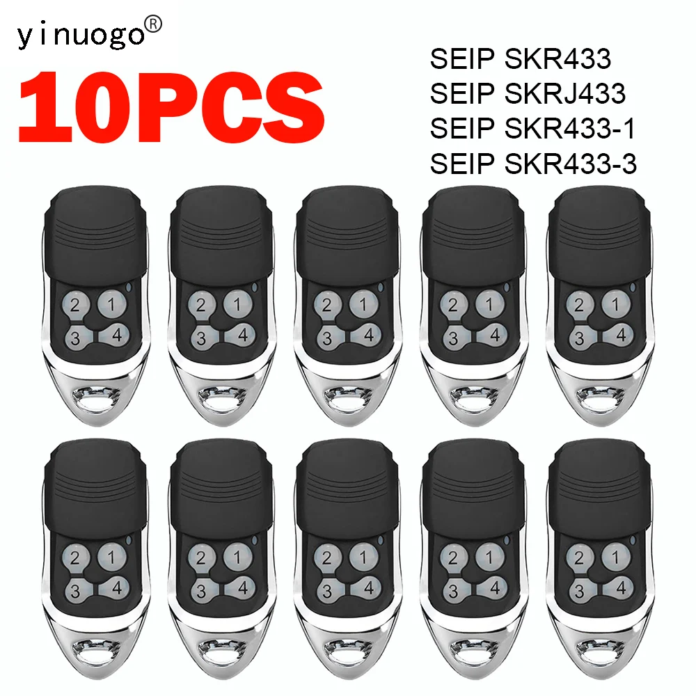 

10PCS SEIP Remote Control Garage Door Opener 433.92MHz Rolling Code SEIP SKR 433 SKRJ433 SKR433-1 SKR433-3 Remote Control Gate