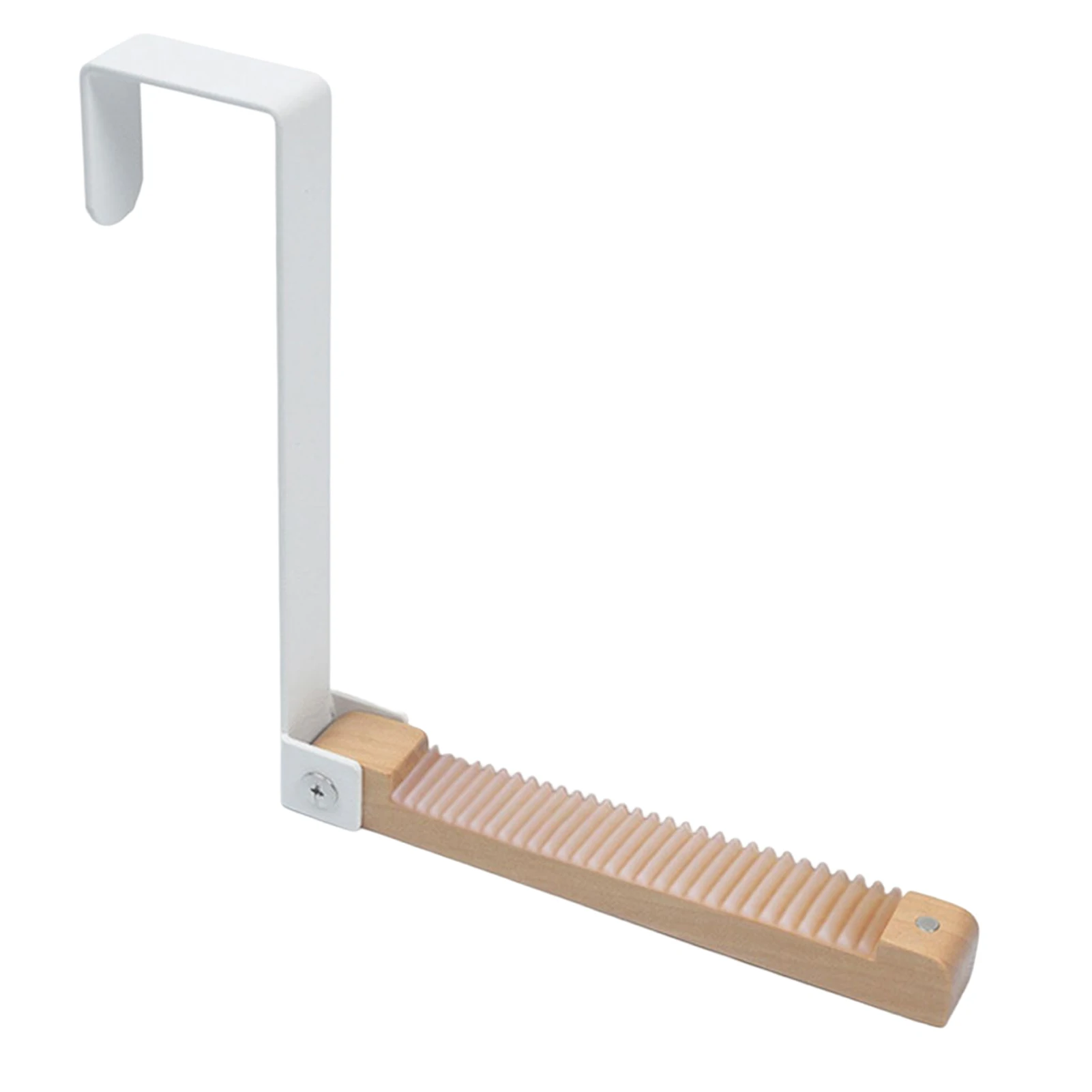 

Foldable Wood Over The Door Hooks Durable No Drilling Hook Hangers for Household Storage Management