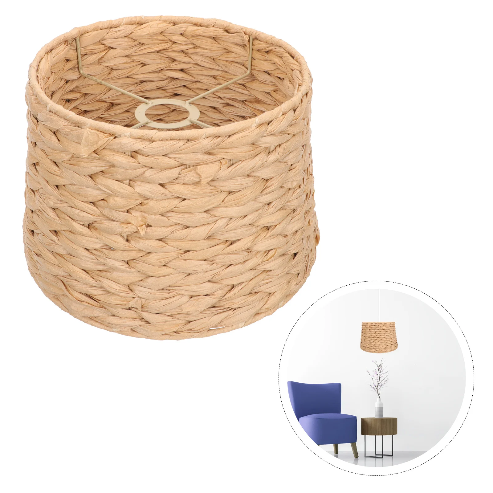 

Small Lamp Shade Rattan Woven Decorative Lampshade Proof Covers For Table Light Chandelier Wall Ceiling Lamps