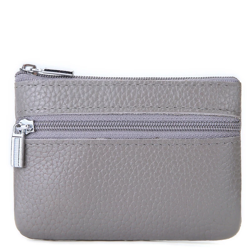 Wristlet Wallets for Women Coin Purse Luxury Genuine Leather Clutch Bags Ladies Money Credit Card Keychain Holder Short Wallet