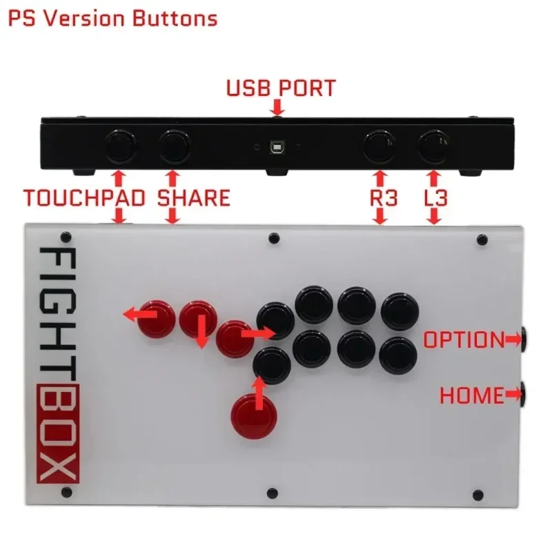Аркадный контроллер Hitbox для Xbox консольного управления все кнопки Style PS5 PS4 ПК XBOX