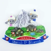 switzerland travelling fridge magnets zermatt ski town tourism souvenirs fridge stickers home decor wedding gifts