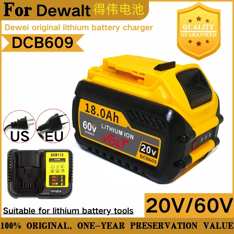 Аккумулятор для DEWALT 20 В/60 В MAX DCB609 DCB547-XJ DCB205 DCB200 DCB182 DCB609-2 |