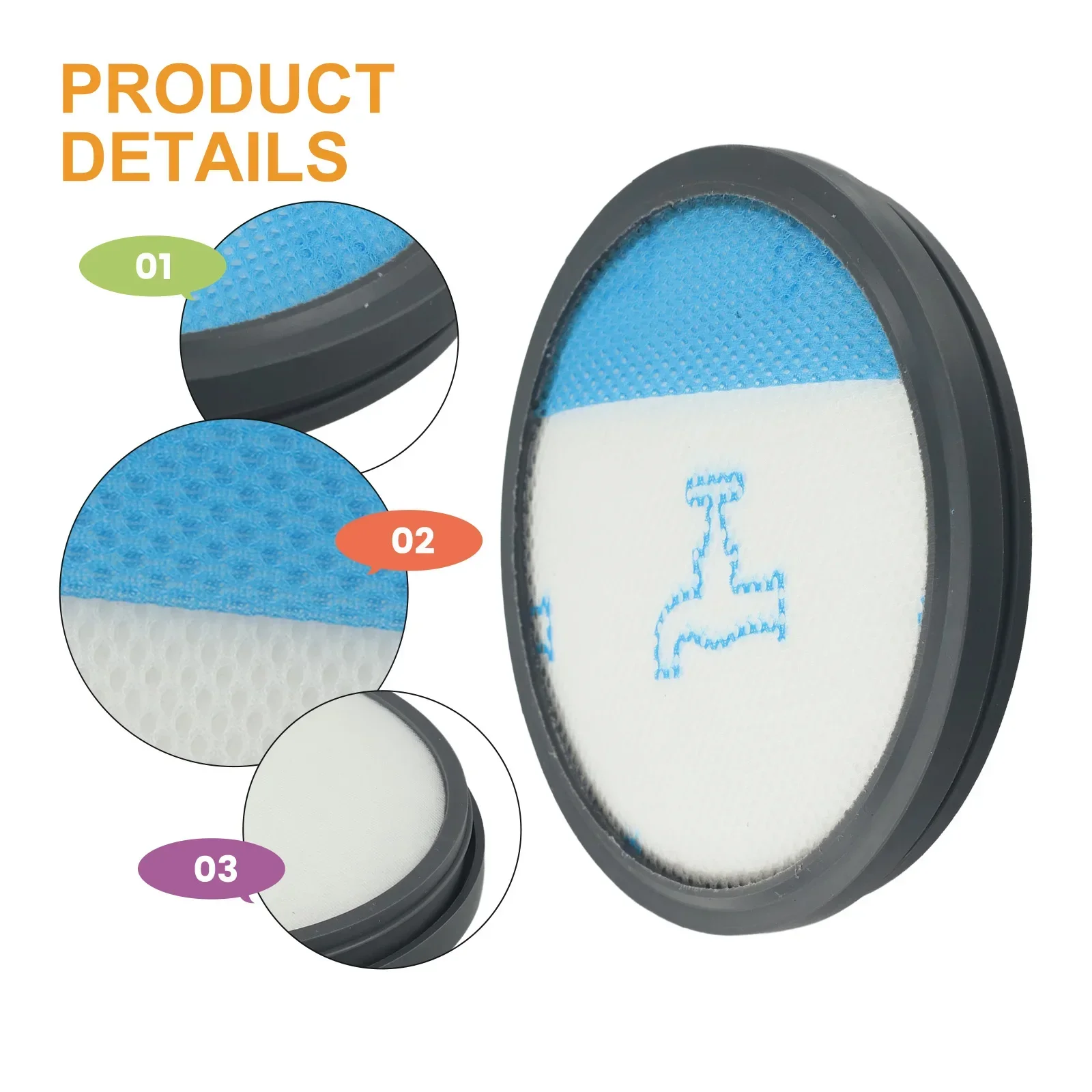 Замена фильтра двигателя пылесоса для Grundig VCC 7670 запасная часть многоциклонного