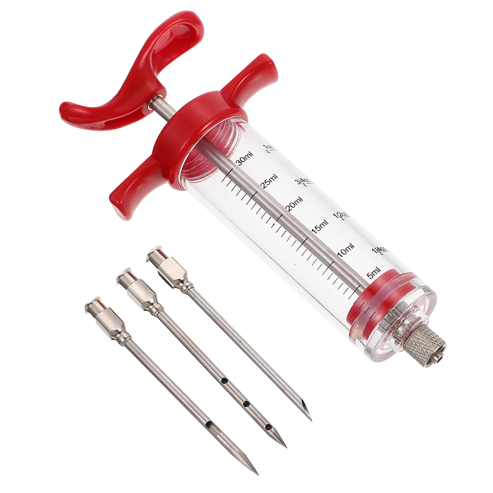 

1set Kitchen Meat Injector Injector for Turkey Seasoning Injector Stainless Steel Injection Meat Injector