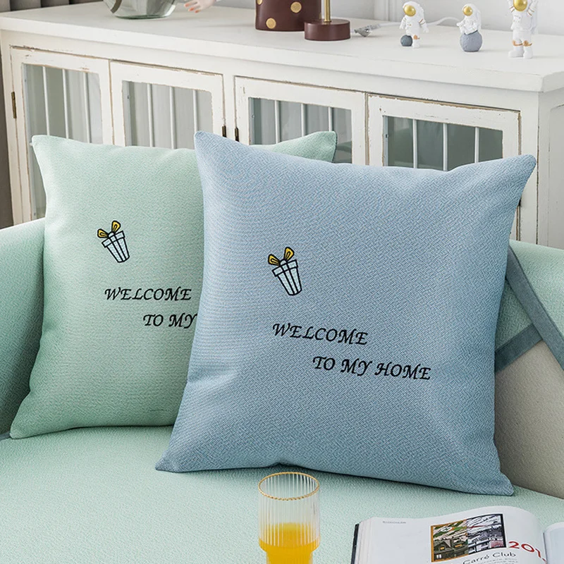 Summer New Ice Silk Sofa Cushion Light Luxury Simple Fresh Style Living Room Special Decoration |