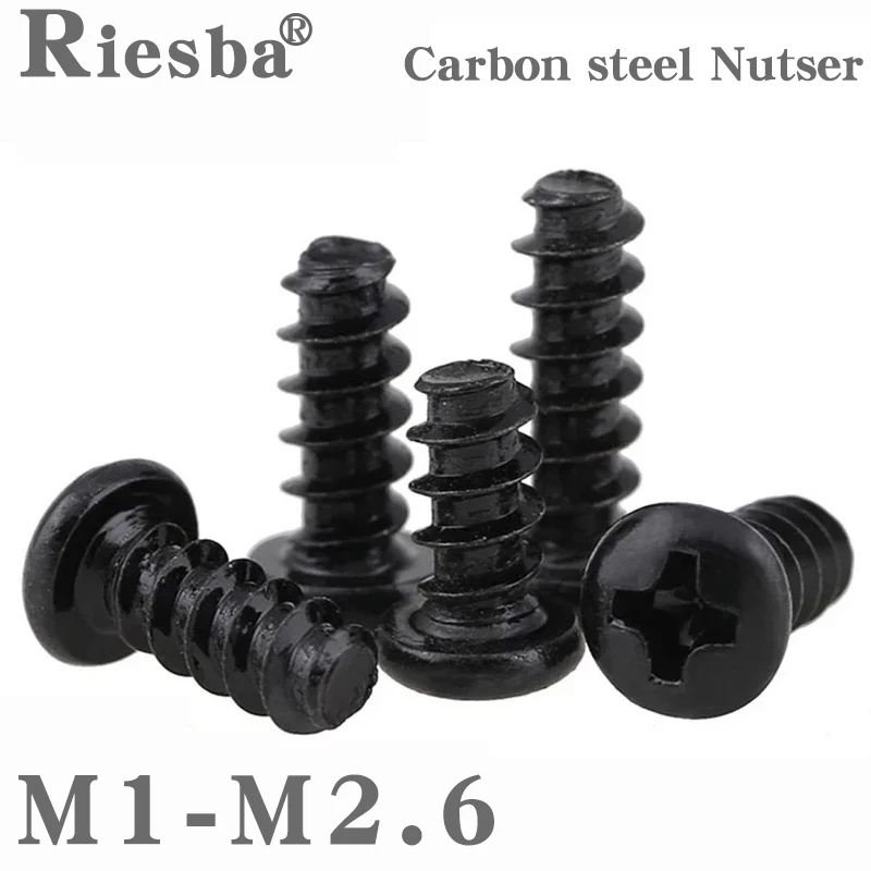 

500/ 200/ 100 шт. M1 M1.2 M1.4 M1.5 M1.6 M1.7 M2 M2.3 M2.6 PB черная электронная микро фоторезьбовая головка