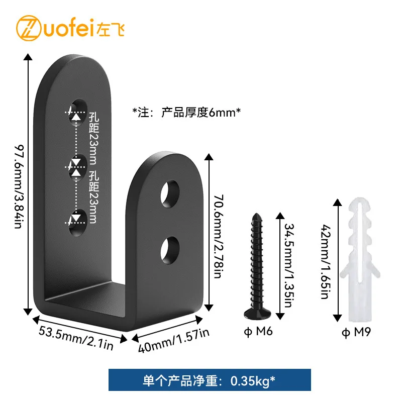 Настенная дверь LatchBolt из углеродистой стали выставочный кронштейн крюк дверная
