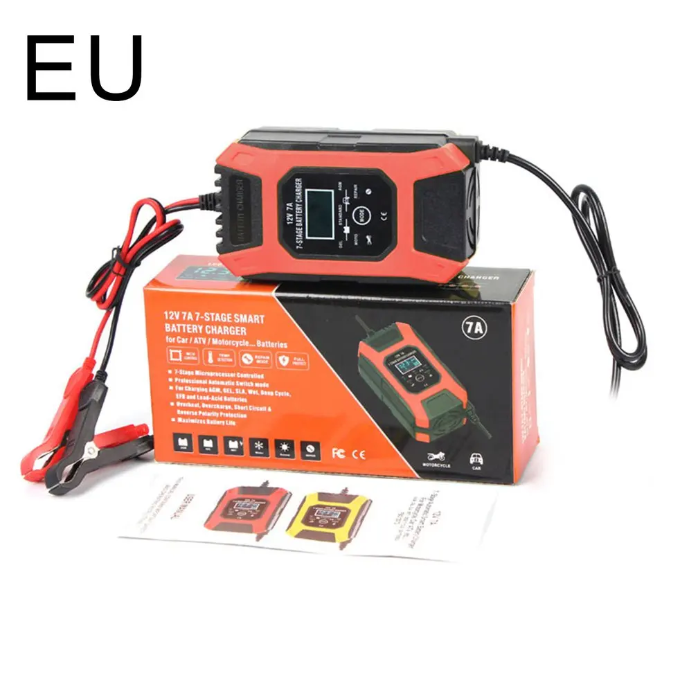 

12V/7A Portable Motorcycle Automatic Fast Battery Charger Car Accessories