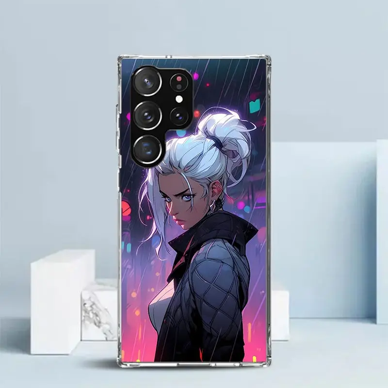 Чехол Valorant Jett для телефона Samsung Galaxy S22 S23 S24 Ultra S21 S20 FE S10 Plus S10E S9 S8 + S7 Edge мягкая задняя