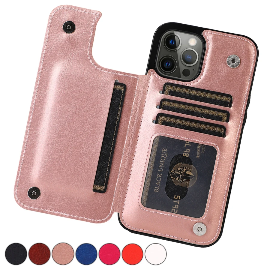 

Кожаный чехол-бумажник с откидной крышкой для телефона iPhone 14 Pro Max 13 Pro Max 12 Pro Max 11 Pro Max SE 2022 X XR XS Max 8 7 6 6S Plus
