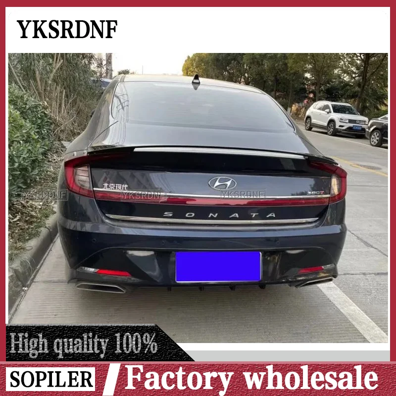 Для Hyundai NEW Sonata DN8 задний багажник спойлер крыло хвост ABS материал специально для