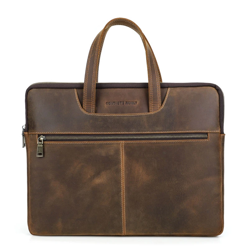 

New Design genuine cowhide men's bussiness laptop bag Crossbody Shoulder bags Fashion luxury designer briefcase High-quality