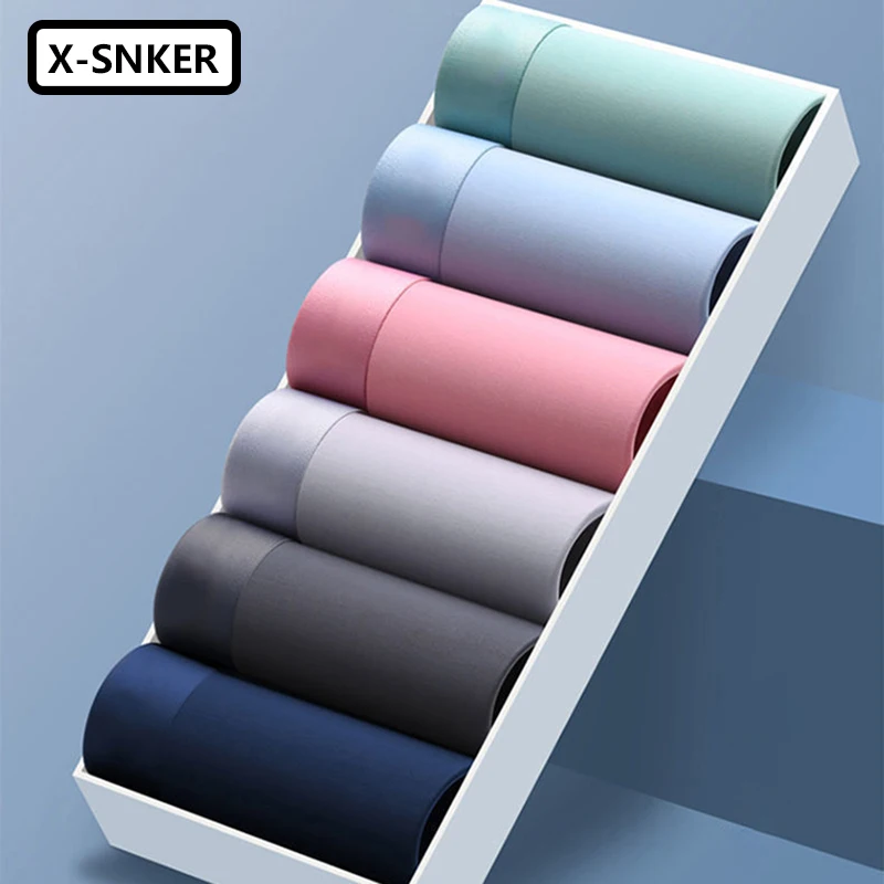 4Pcs Summer Men Boxers Ice Silk Seamless Sexy Underwear Man Breathable Underpants Boxer Male Ultra-thin Shorts Panties Wholesale