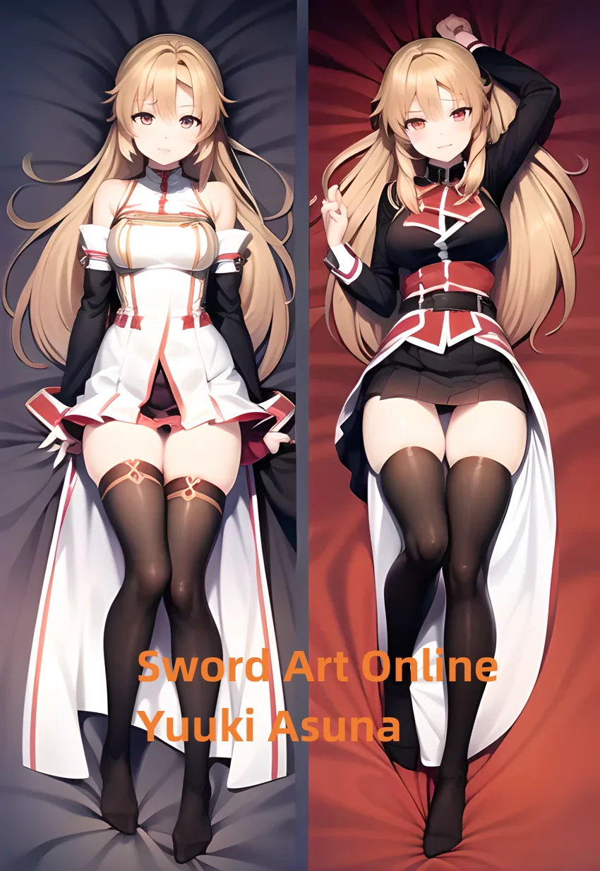 

Dakimakura Anime Pillow Case Sword Art Online Yuuki Asuna Pillow Cover Halloween Christmas Decoration 2023