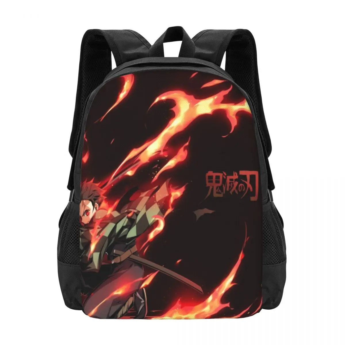 

Kawaii Demon Slayer Backpack Kimetsu No Yaiba Girl Polyester Trekking Backpacks Lightweight Fashion High School Bags Rucksack