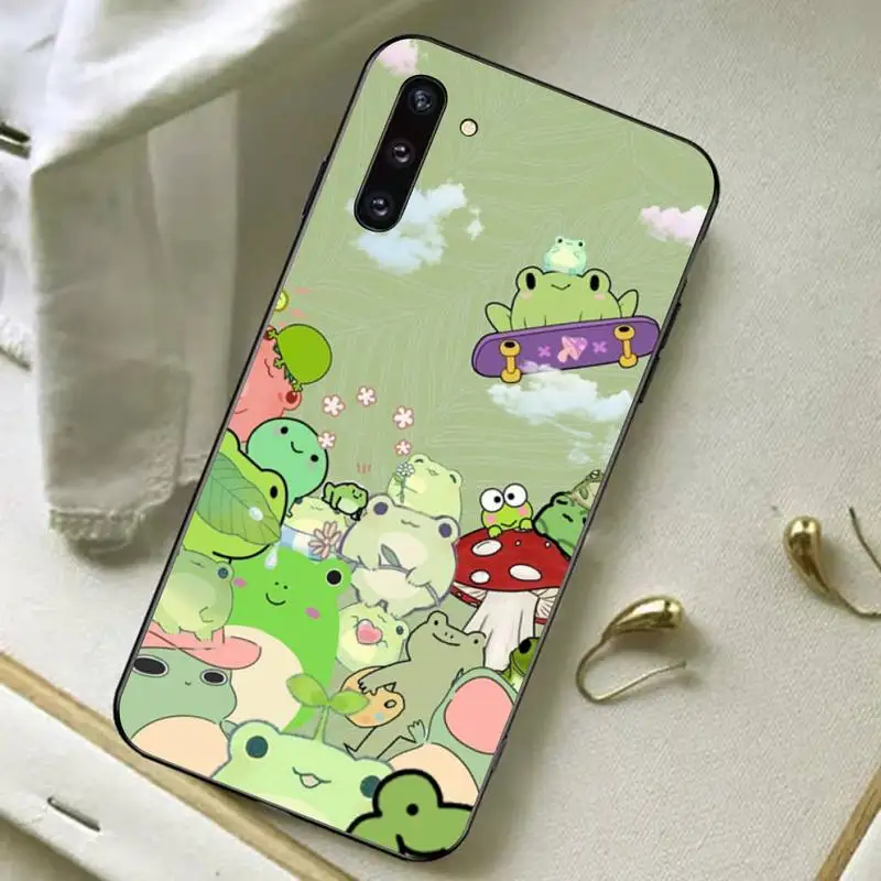 YNDFCNB Mushroom frog Phone Case for Samsung A51 A30s A52 A71 A12 for Huawei Honor 10i for OPPO vivo Y11 cover