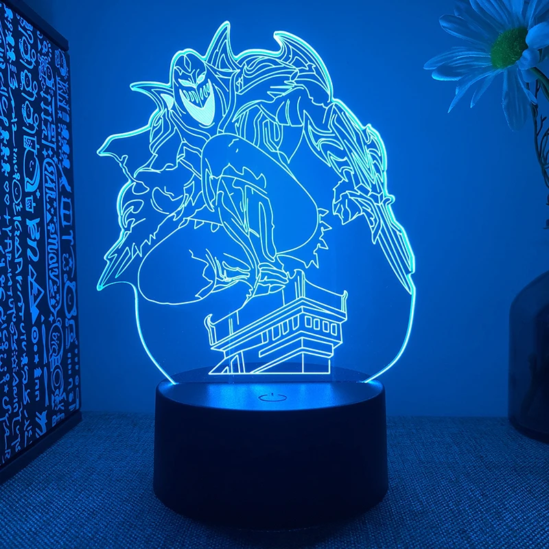 

League of Legends zed 3d led lamp for bedroom manga night lights anime action figures Decoration lampara de noche