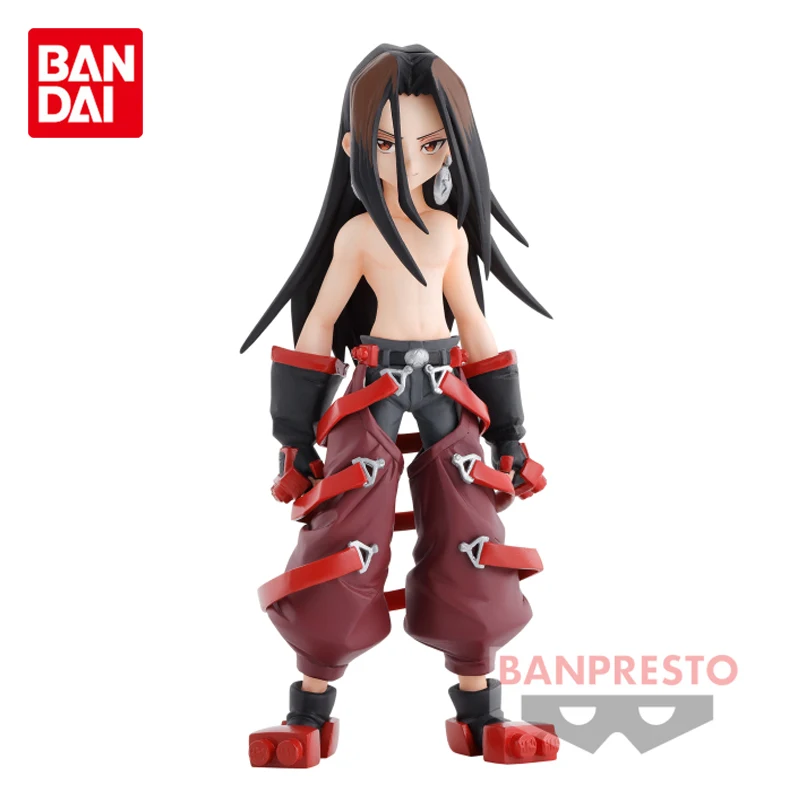 

In Stock 14CM Bandai Original BANPRESTO SHAMAN KING Asakura Hao Figure Vol.2 Anime Action Figure Model Toys for Boys Girls Gifts