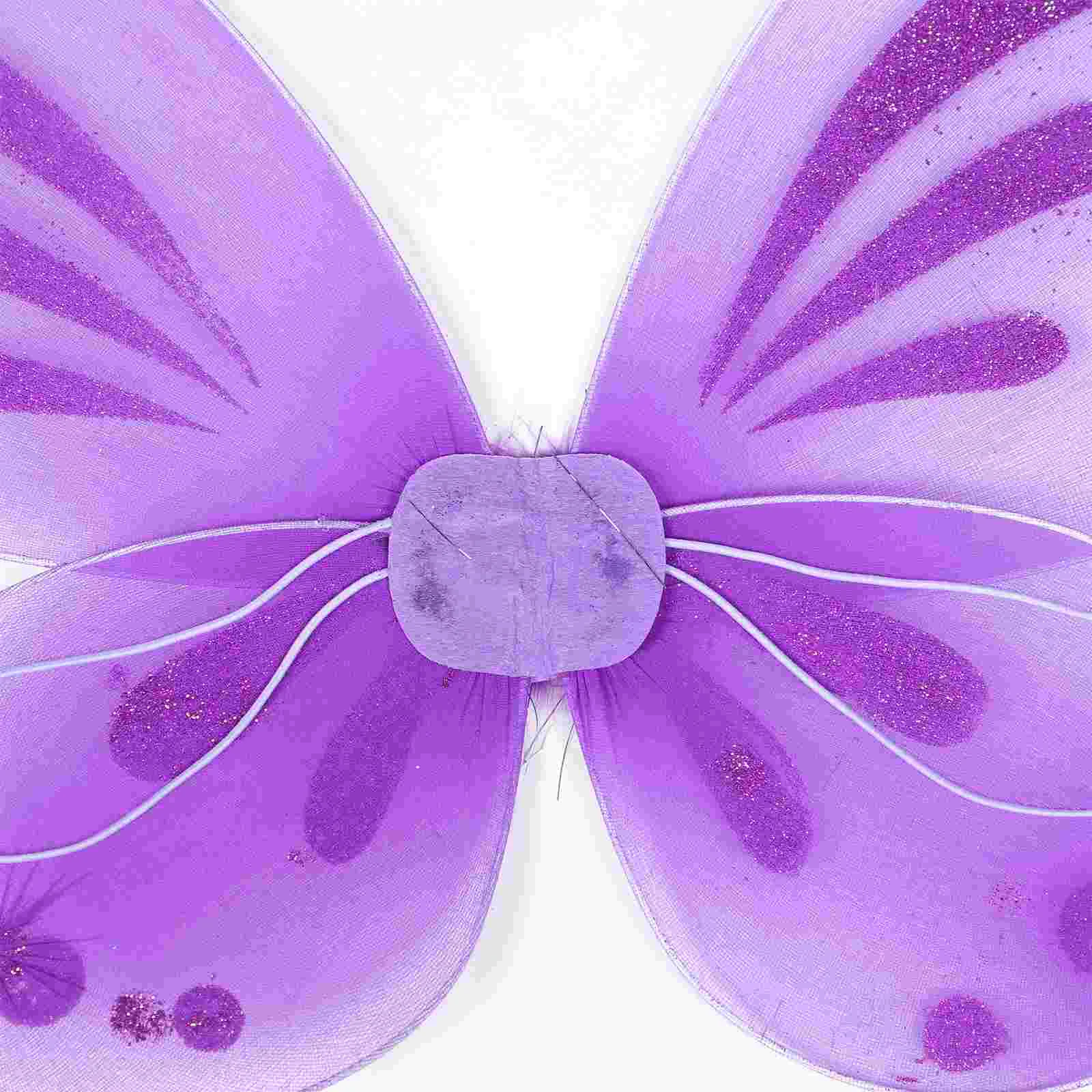 2 шт. розовое платье с крыльями бабочки и для девочек подвижное детское