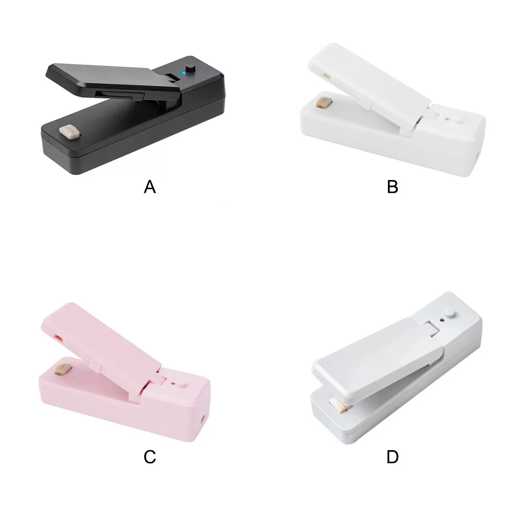 

2-in-1 Handheld Charge Sealer Small Heat Food Closure Sealing Machine Compact Thermal Bag Opener Kitchen White