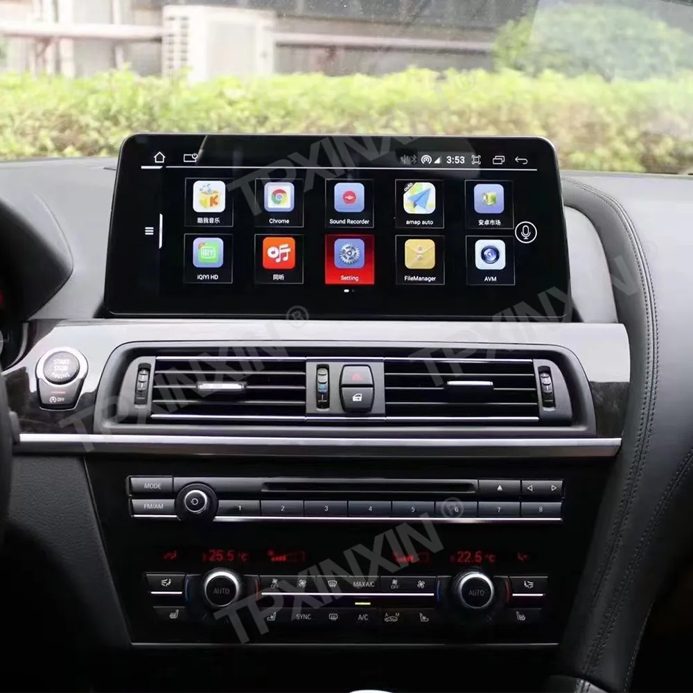 

Автомобильный мультимедийный плеер с GPS-навигацией, для BMW 6 Series F06 F12 CIC/NBT 2010 - 2017 Android 12 12,3 дюймов 1920*720P