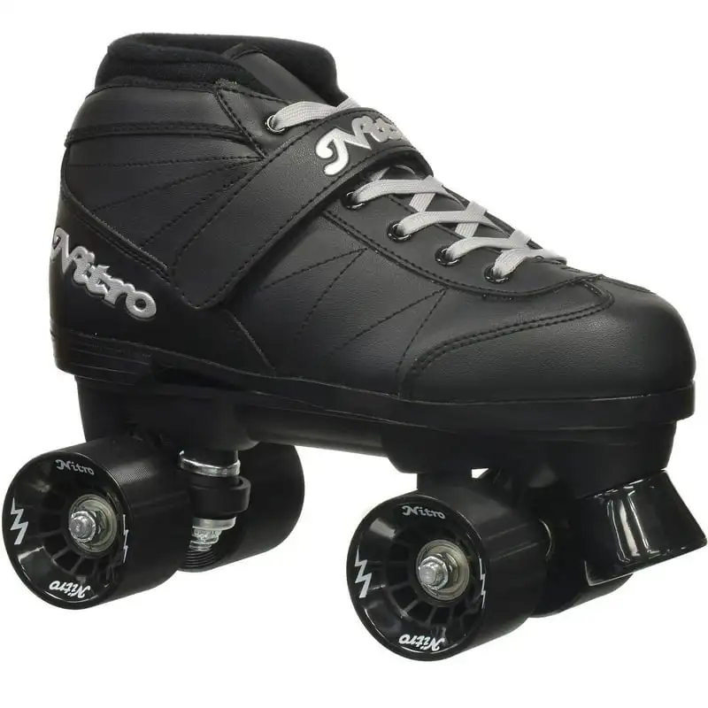 

Super Nitro Black Quad Speed Roller Skates - Youth 4 Mm wheels inline skate Patimes de velocidad profesionales Heelys Patines pr